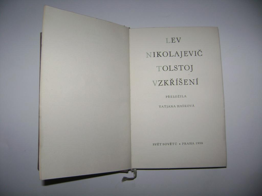 Lev Nikolajevič Tolstoj: Vzkříšení (1958) (A)