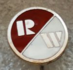 německá 2. soutěž: Rot Weiss Frankfurt am Main, smaltovaný, stick pin, 10 mm
