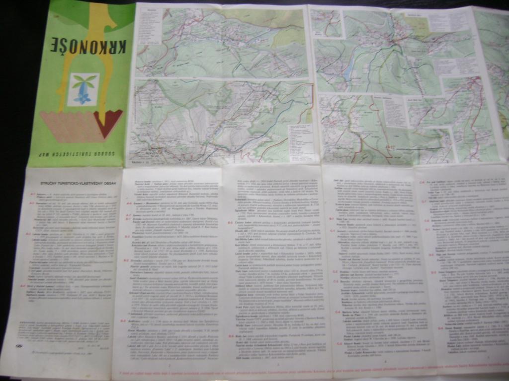 Krkonoše turistická mapa vyd. 1985 (A)