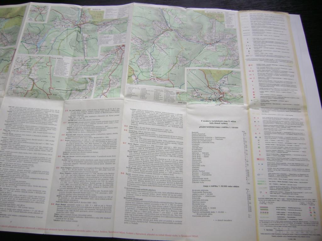 Krkonoše turistická mapa vyd. 1985 (A)