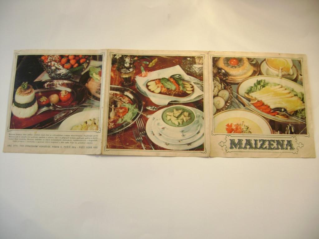 Maizena reklamní leták recepty asi 1955 (A)