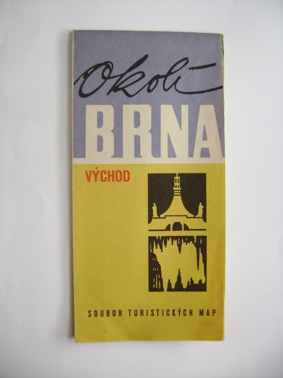 Brno a okolí - východ, turistická mapa z r. 1977 (A)