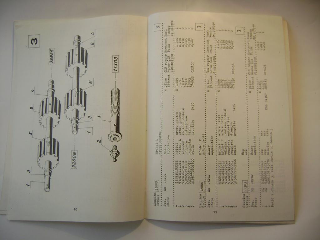 Přihnojovací zařízení APZ-111 seznam dílů Agrozet 1986 (A)