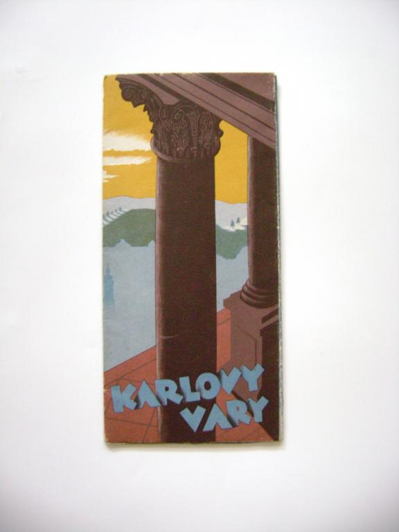 Karlovy Vary 50. léta mapa a fotografie (A)