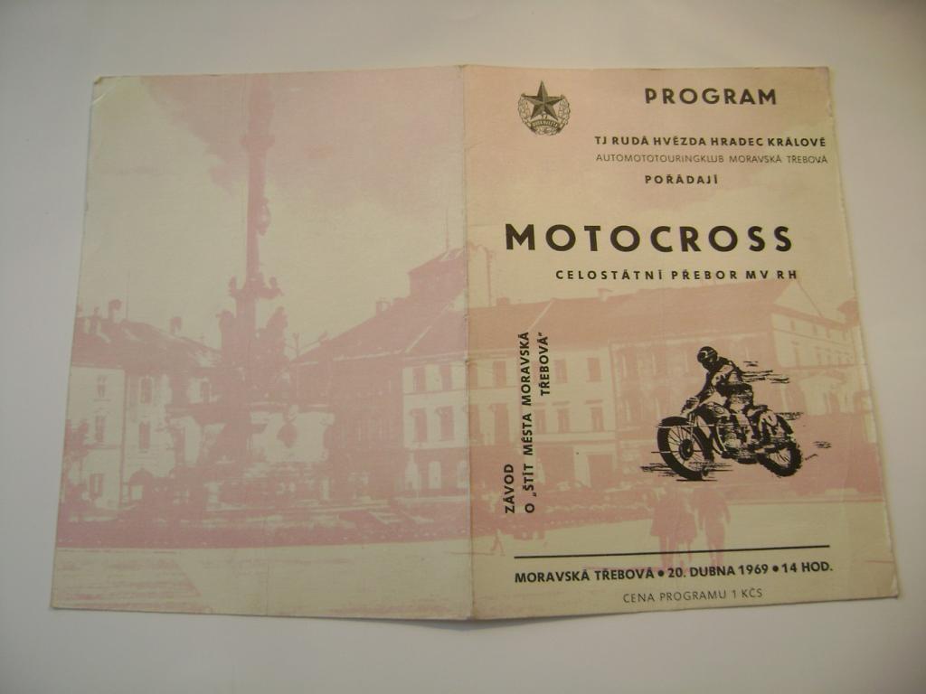 JEN OBÁLKA Motocross Program Moravská Třebová 1969 (A)