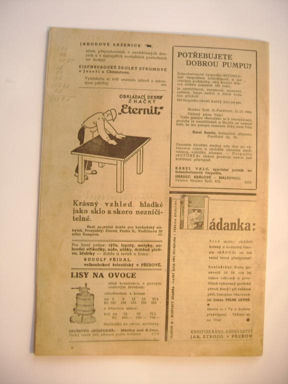 Rádce z Předmostí na Moravě časopis 7/1938 (A)