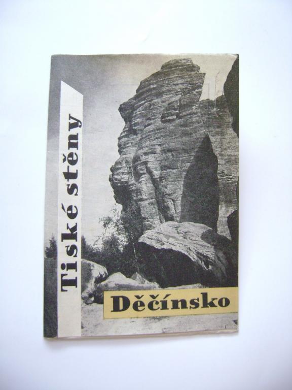 Děčínsko Tiské stěny leták fotografie mapa 50. léta (A)
