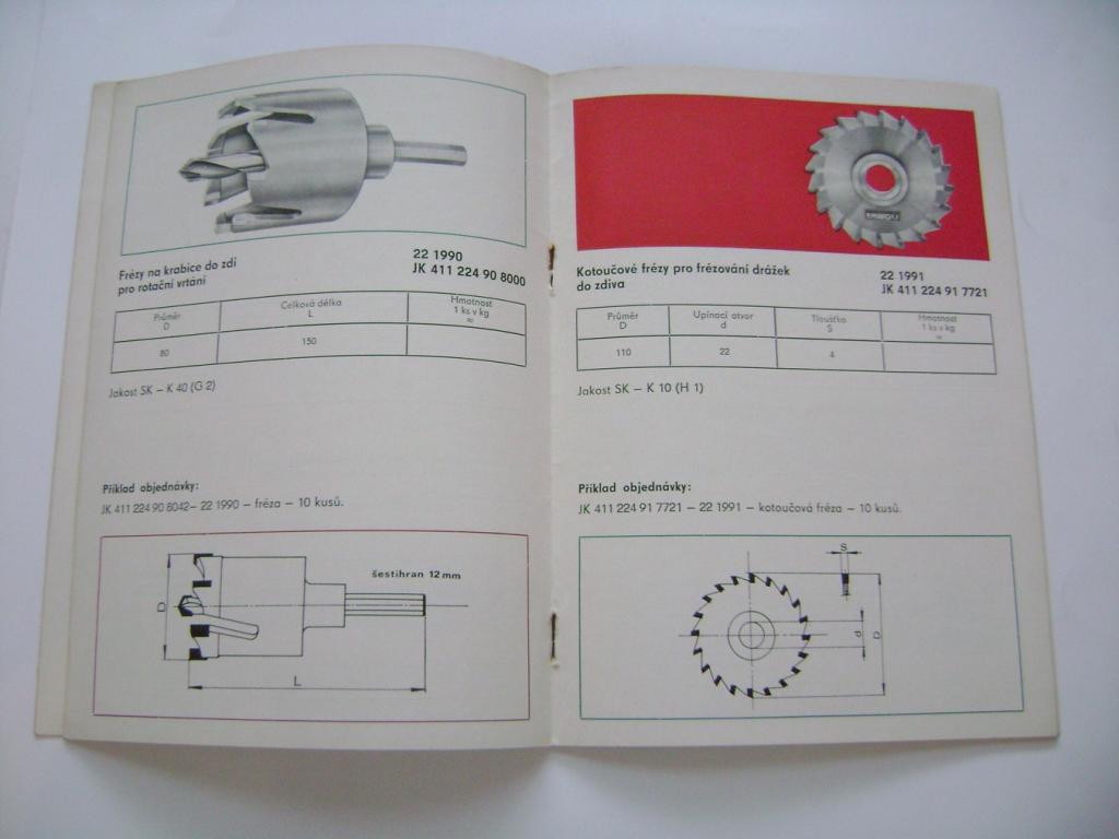 Nástroje s břitovými destičkami ze slinutých karbidů katalog 1975  (A)