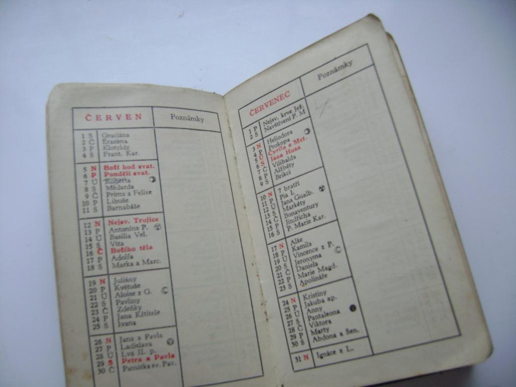 Kalendář 1938 Ch. Schlachet, železo Moravská Ostrava (A)