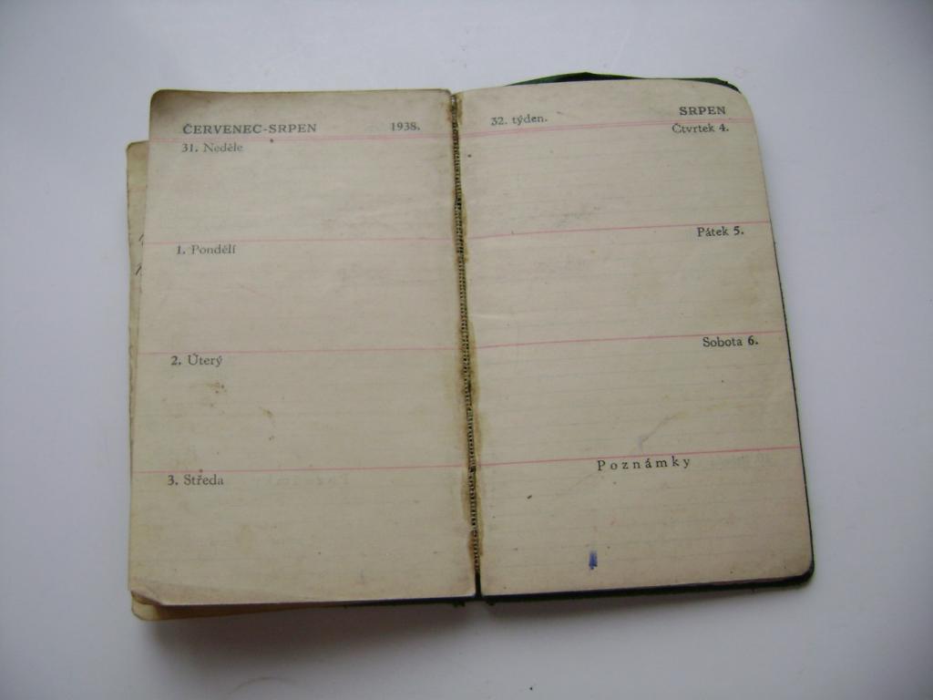 Kalendář 1938 Ch. Schlachet, železo Moravská Ostrava (A)