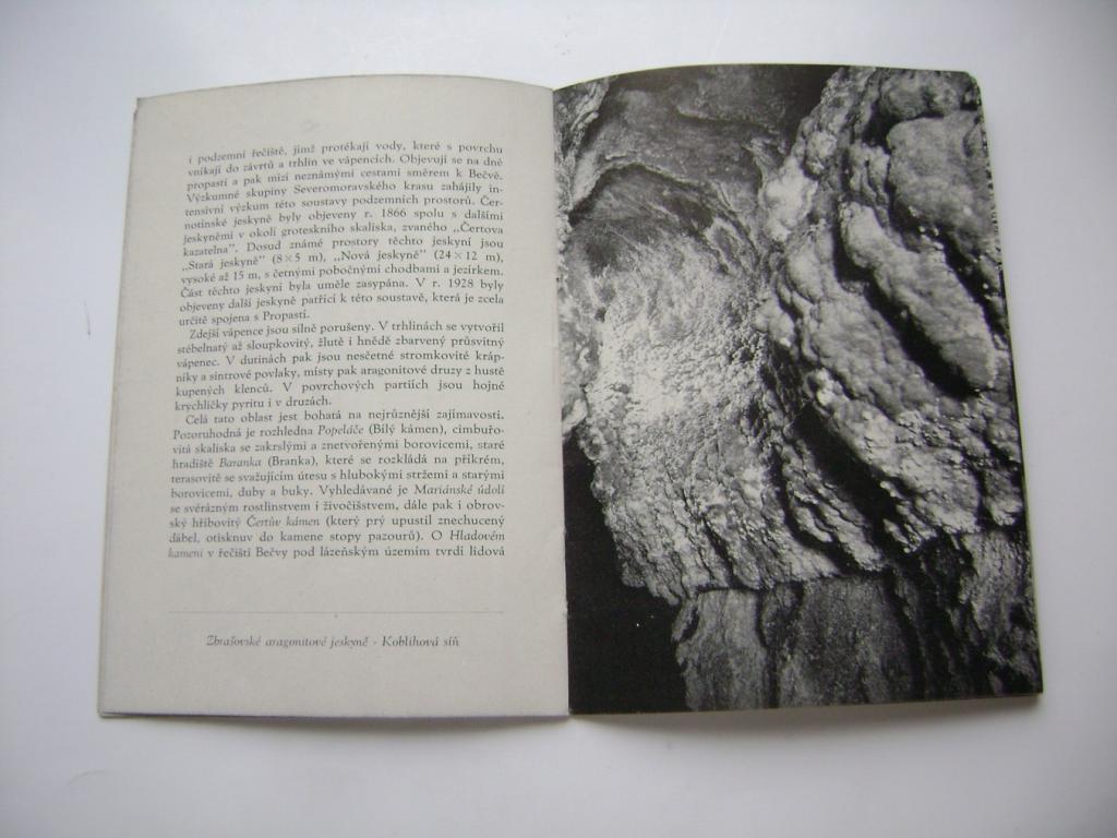 Hranický kras a reservace Hůrka brožurka 1953 (A)