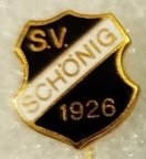německý SV Schönig, smaltovaný, stick pin, 14 x 12 mm